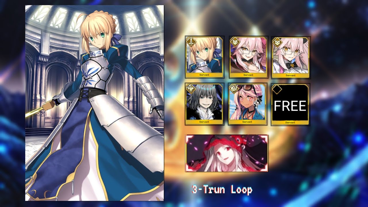 [FGO] Altria Pendragon 3-Turn Loop