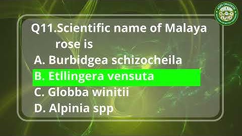 Q&A series - Floriculture (Part - 16) - 20 Important Questions in 4 Minutes