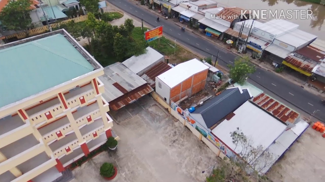 Trường Trung học phổ thông Tân hiệp góc nhìn  flycam