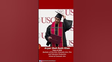 Aryan Khan graduating from USC 2021 | Bachelor of Fine Arts