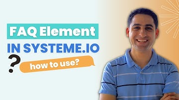 FAQ element in Systeme.io (how to use)