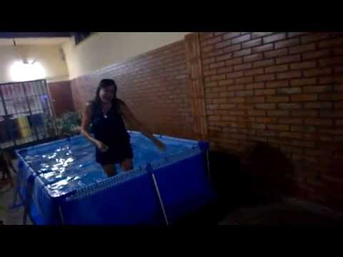 Silvia al agua!!!