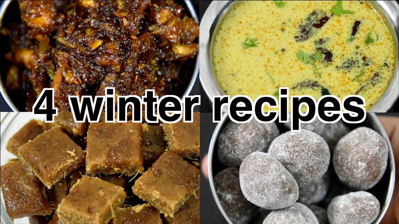 ಚಳಿಗಾಲದಲ್ಲಿ ಟ್ರೈ ಮಾಡಲೇಬೇಕಾದ 4 ರೆಸಿಪಿಗಳು | 4 best winter recipes - YouTube