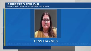 Woman arrested for DUI after injuring a West Virginia Sheriff in a crash
