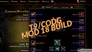 Neverwinter Barbarian T9/Codg Build (mod 18)