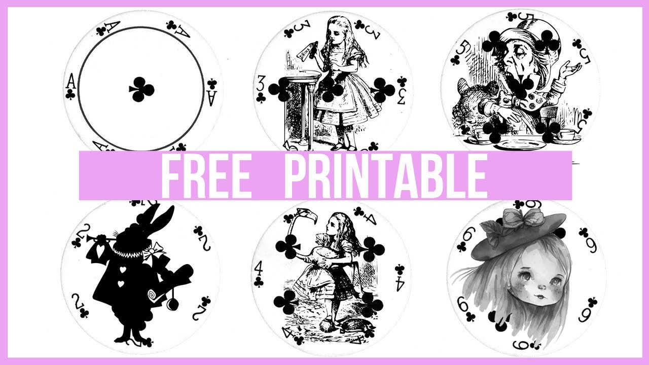 🦋🎁Alice in Wonderland Friday freebie free printables craft giveaway ...