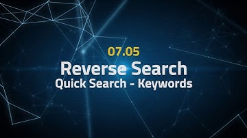 Tactical Arbitrage Instructions 07.05 - Reverse Search - Quick Search - Keywords
