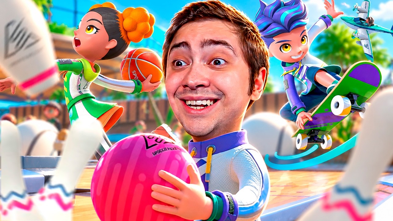 UMA COMPETIÇÃO NADA AMIGÁVEL! - NINTENDO SWITCH SPORTS RESORT COM OS AMIGOS 썸네일