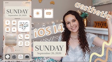 how to customize your iphone with ios14 (widgets & custom app icons) *EASY AND AESTHETIC*