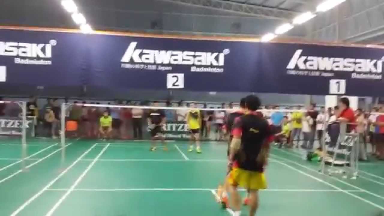 Badminton taiping open 2014(4) veteran final YouTube