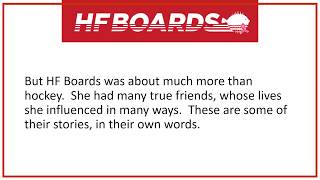 BVS HF Boards Tributes