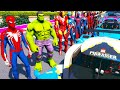 Desafio de poder Heróico Homem Aranha Hulk Homem de Ferro SuperHomen em GTA V mods - Spiderman