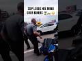 COP LOSES HIS MIND OVER BIKERS 👮‍♂️🏍️ 😳  #bikelife #biker #reaction #viral