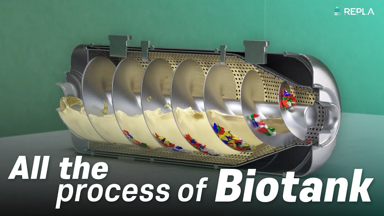 Whole process of REPLA's PP purifying Biotank