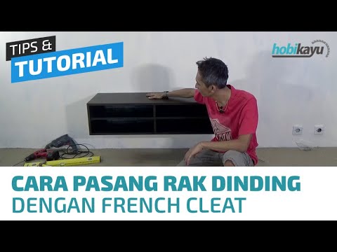 Cara Pemasangan Rak  Buku Rak  TV  Gantung di Dinding  French 