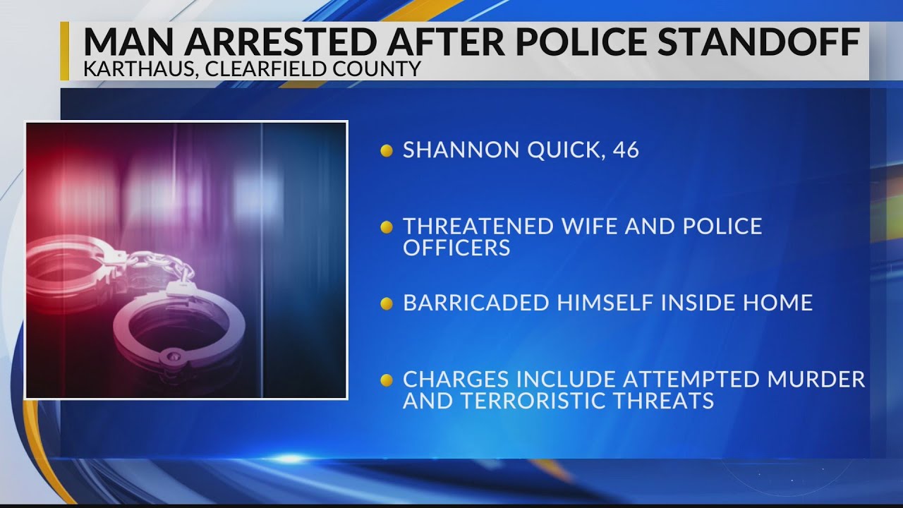 Man Arrested After Police Standoff - YouTube