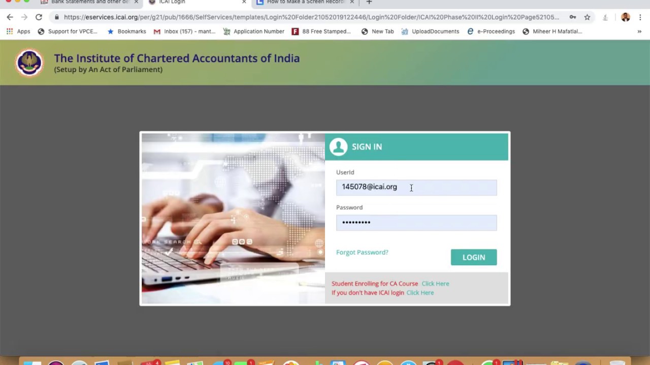 ICAI Membership fees payment Procedure under SSP New Module