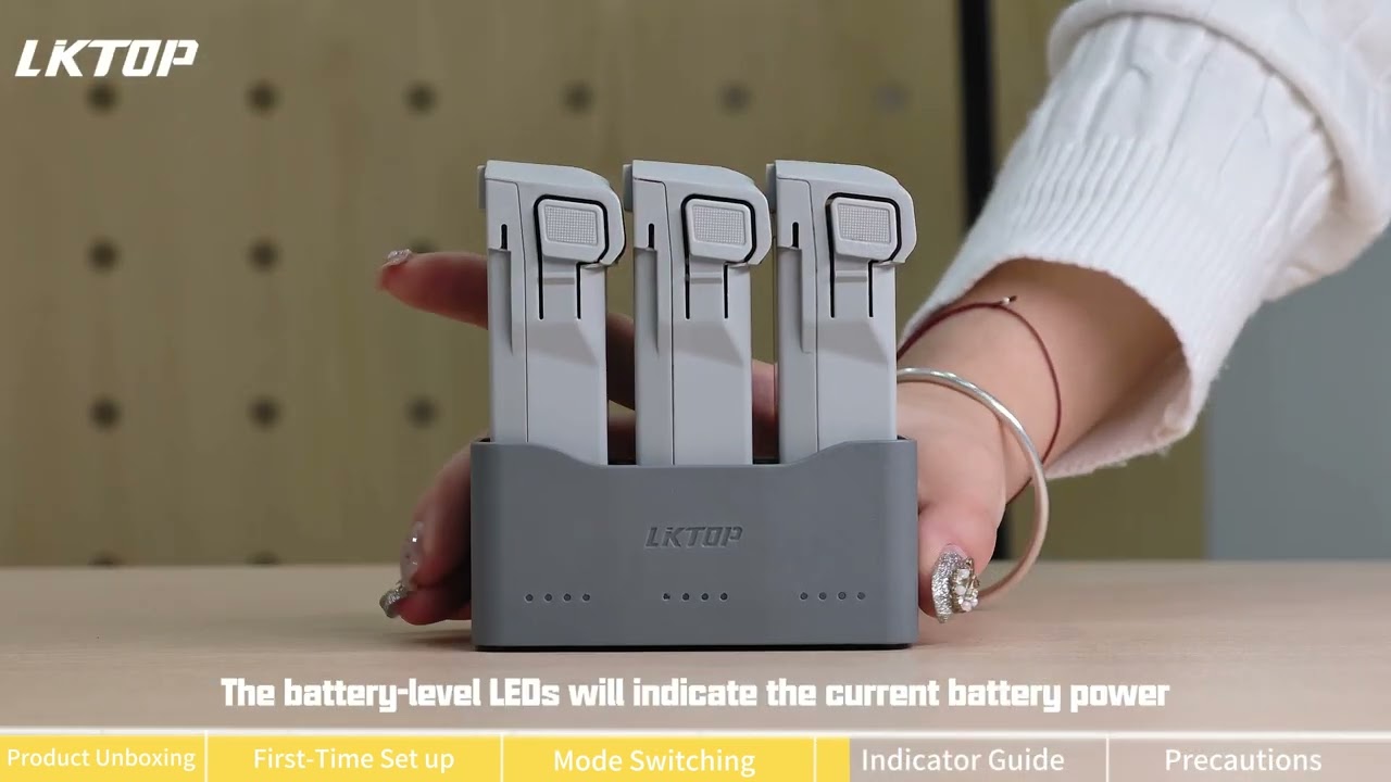 LKTOP 65W Parallel Charging Hub for DJI Mini 4 Pro/3 Pro/3 User Guide