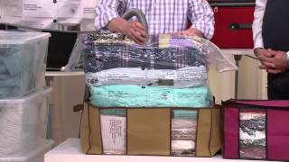SuperPack Set of 4 Jumbo Stackable Vacuum Seal Storage Totes with Jill Bauer