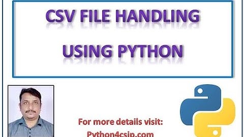 CSV file Handling in Python | Read Write in CSV file in Python | CSV 12 CBSE | CSV Handling in Hindi