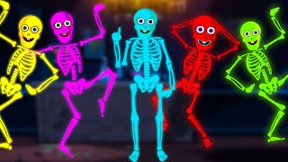Midnight Magic | Five Skeletons Riding On A Bus + More Spooky Scary Skeletons Songs By Teehee Town