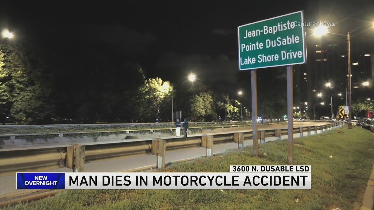 Man killed in motorcycle crash on Lake Shore Drive - YouTube