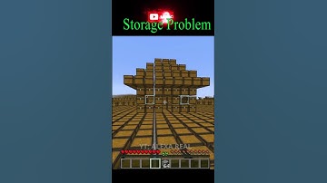 Storage Problem Solved in Minecraft😂😎