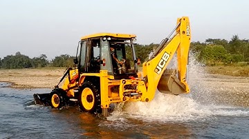 JCB 3DX Going Extremely Severe Multiple Stunts-Washing wth Fun and Stunt JCB 3dx Eco