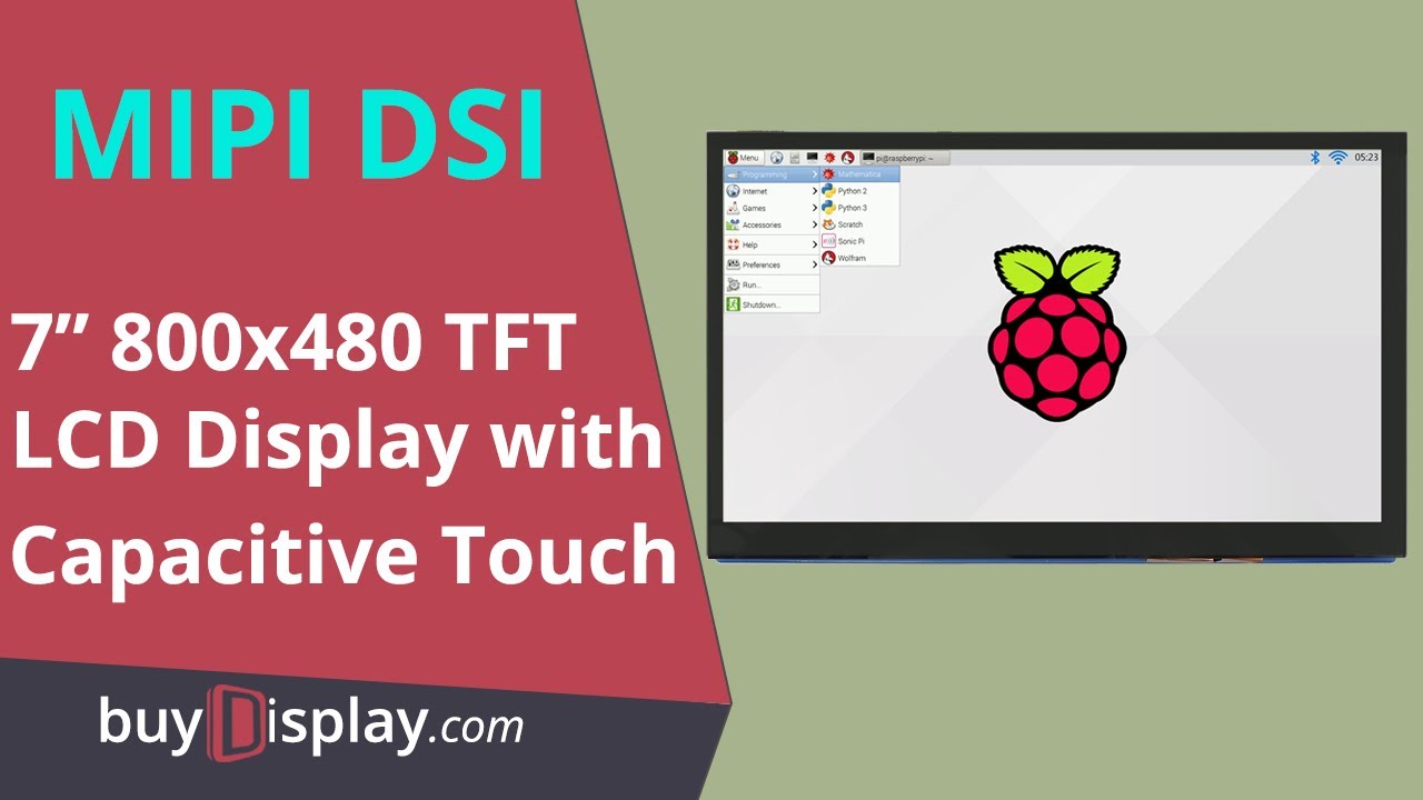 7 inch Capacitive Touch Display 800x480 MIPI DSI Interface for Raspberry Pi  