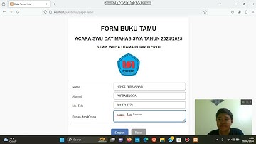 Cara penggunaan aplikasi buku tamu melelui localhost dan Xammp