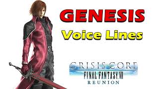 CRISIS CORE - FINAL FANTASY VII - REUNION: Genesis Rhapsodos Voice Lines