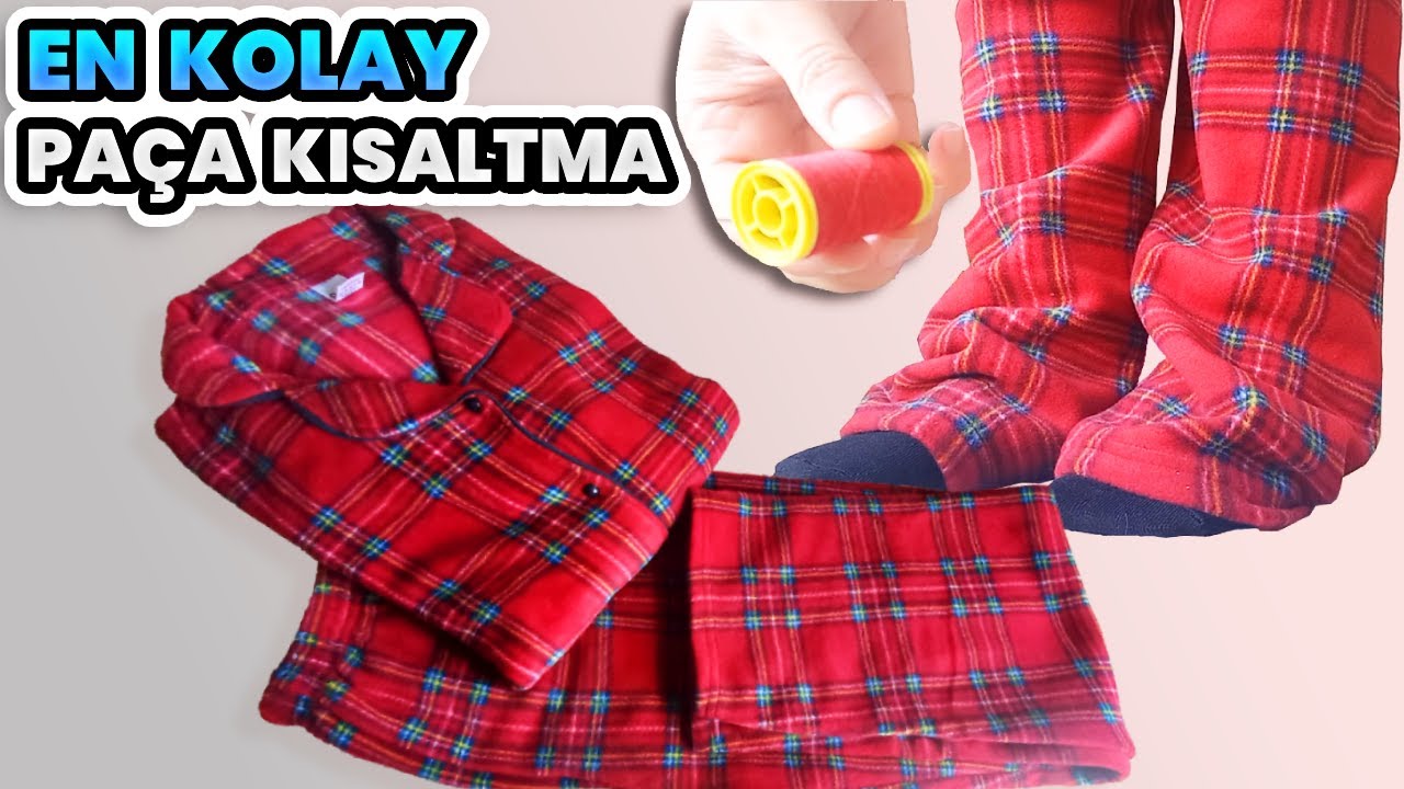 Kesmeden EN KOLAY PAÇA KISALTMA | Elde Dikiş Tekniği