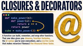 Ep 15: Functions That Build Functions | Closures and Decorators