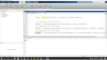 Read YUV Videos and Extract the Frames in Matlab
