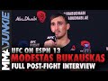 Modestas Bukauskas talks odd finish to fight | UFC on ESPN 13 post-fight interview