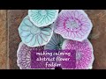 CALMING ABSTRACT FLOWER TUTURIAL #mixedmediaart #abstractart #fodder #artvideo #watercolor