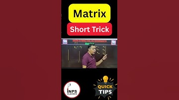⚡ Short Trick to Solve Skew Symmetric Determinants | NIMCET PYQ | INPS Classes