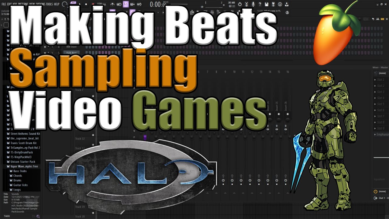 Создание битов с использованием сэмплов в видеоиграх - Halo