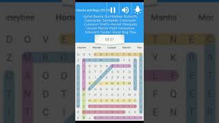 Word Search Game | Category - Insects and Bugs | screenshot 4