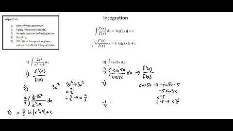 A-level Mathematics 9709: Integration of k*f’(x)/f(x) example 2