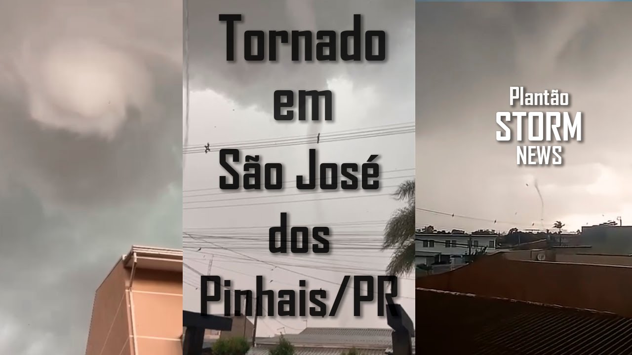 Tornado impressionante atinge São José dos Pinhais! EF1 ou EF2? - Plantão StormNews