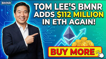 Tom Lee’s BMNR Adds $112M in ETH - "Ethereum Has Already Bottomed"