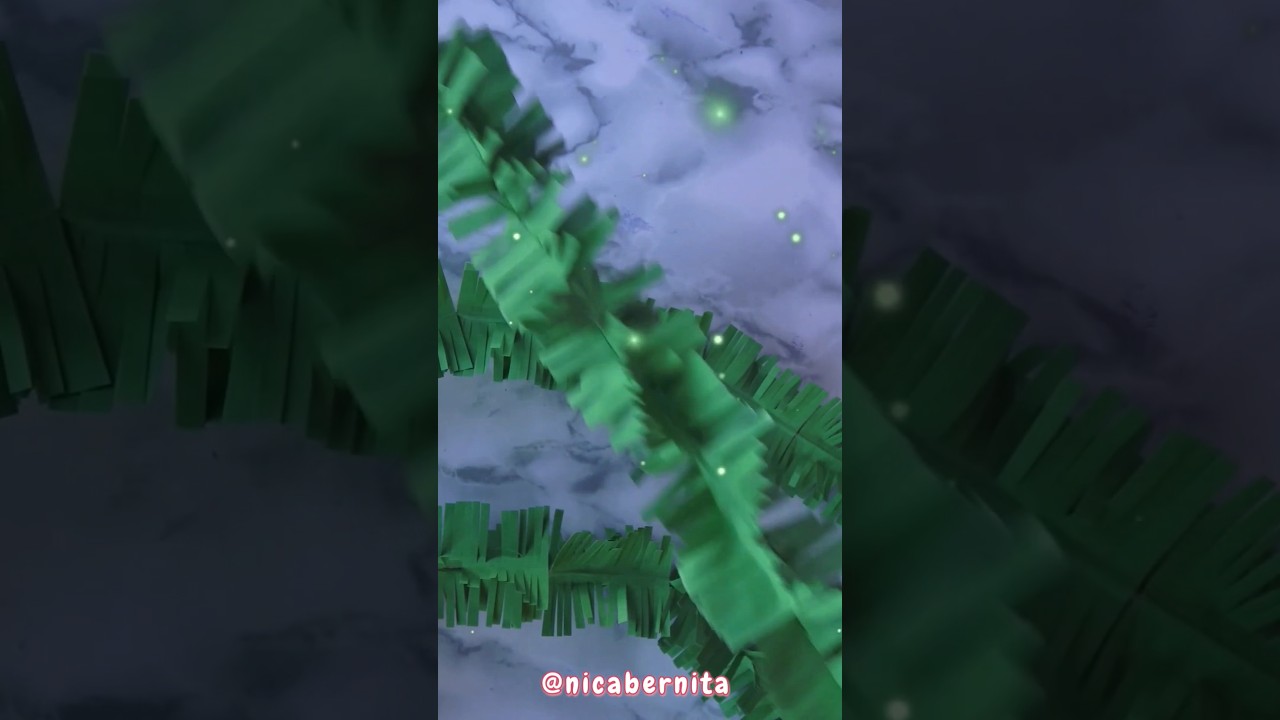 DIY: HOW TO MAKE A PAPER GARLAND🎄EASY CHRISTMAS CRAFTS #paparcraft