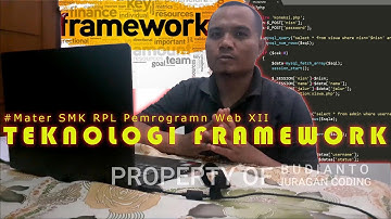 TEKNOLOGI FRAMERWORK (MATERI PEMOGRAMAN WEB KELAS XII RPL)