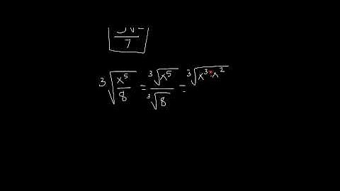 using the quotient rule to simplify a radical