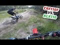 KLX110 VS. CRF110F WIDE OPEN!!