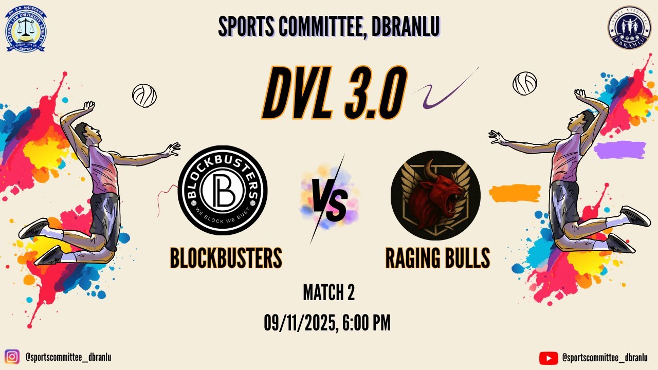 DBRANLU Volleyball League 3.0 II Day - 1 Match 2 II Blockbusters Vs Raging Bulls