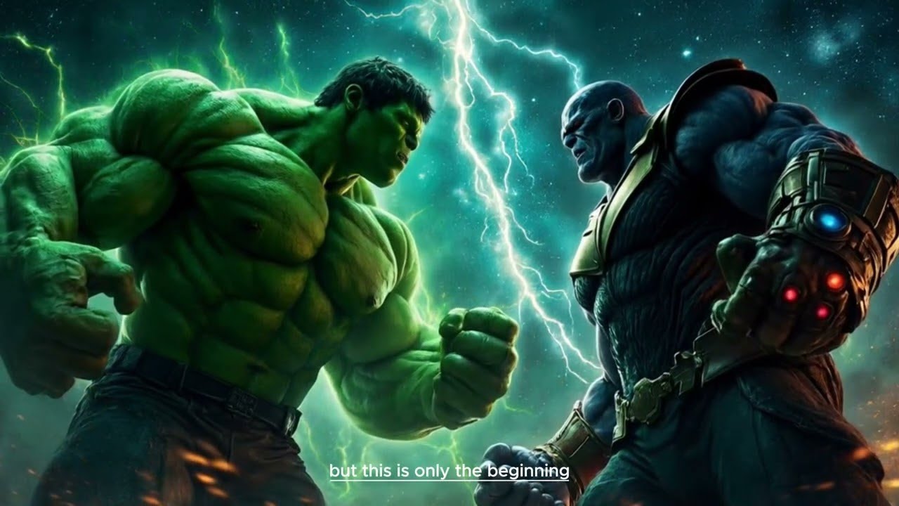 Marvel Superhero Faceoff World Breaker Hulk vs Thanos