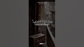 فيه آيات بينات مقام إبراهيم||#محمد_صديق_المنشاوي