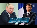 Macron: hubo avances diplomáticos; Rusia lo niega